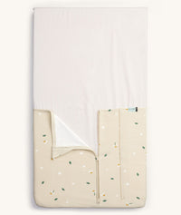 Product shot of an ergoPouch HugMe Blanket in Daisy Sprinkle