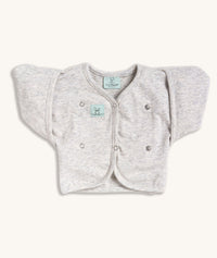 Butterfly Cardi Grey Marle